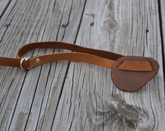 Leather eye patch