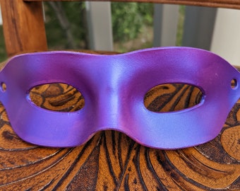 Purple flash leather superhero mask