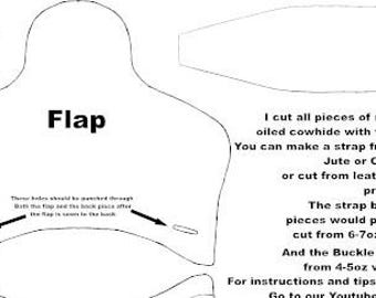 Digital Pattern for Leather Black Powder shooter's bag