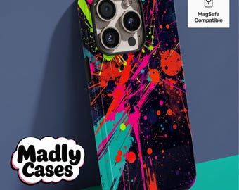 Abstract Splash Colors MagSafe Tough Phone Case