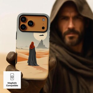 Desert Jedi iPhone 17 MagSafe Case – Custom Star Wars Gift for Him | iPhone 17–12 Pro Max, Galaxy S25, Pixel 9- gift for him