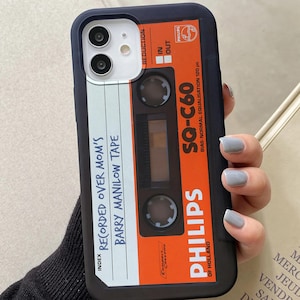 Cassette Tape Phone Case Retro Mixtape, iPhone 16 15 14 13 MagSafe Case, Pixel 9, Samsung S24 S23, 80s Y2K Gift for Music Lovers