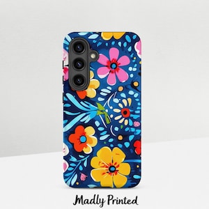 Blue Flowers Phone  Phone Case for iPhone 16 Pro Max, 15 Plus, 14, 13, 12, 11, Samsung Galaxy S24, S23, S22, S21, S20- Iphone case