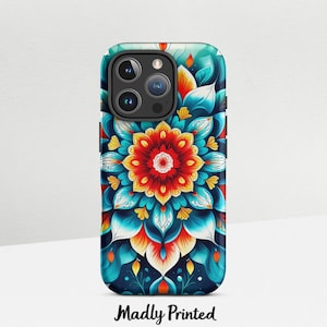 Phone Case - Lotus Mandala Design for iPhone 16 Pro Max, 15 Plus, 14, 13, 12, 11, XS & Samsung Galaxy S24, S23, S22, S21, S20