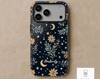 Stars and Moons Astral Magsafe Custom Case for iPhone 17 – Surreal Celestial Galaxy Design, Fits iPhone 17 to 12 Pro Max, Galaxy & Pixel