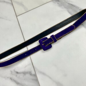 Purple Velvet Belt - Etsy display picture 2
