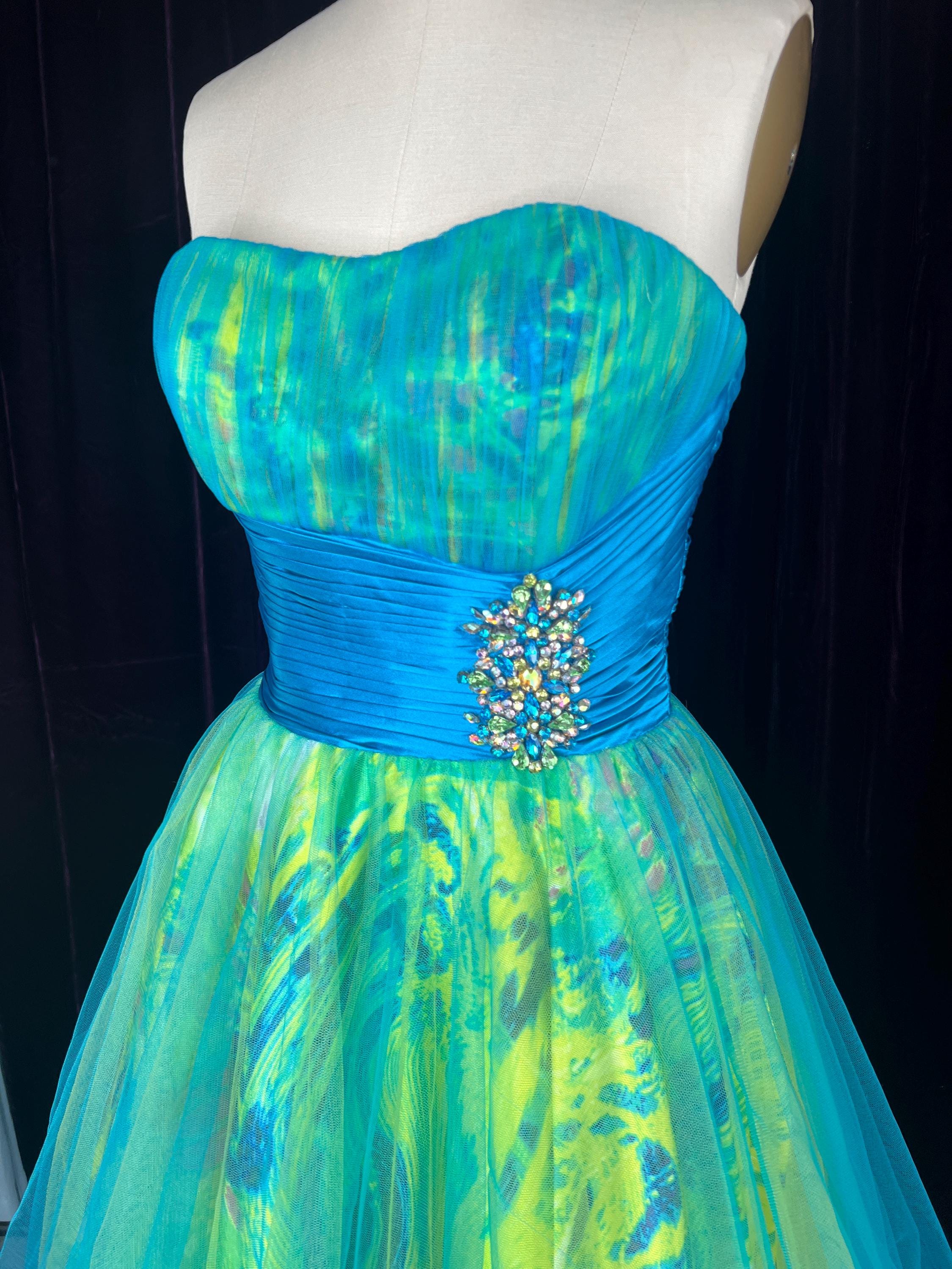 Lime Blue Dress