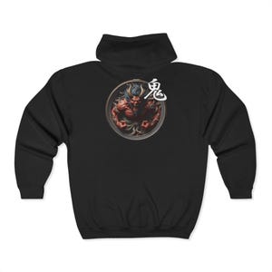 Stylish Graphic ZipUp Hoodie ,Perfect for Casual Wear, Street Style, Anime Fans, Gifting, Fall Fashion