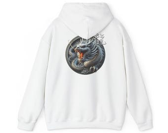 Dragon Art Hoodie: Unisex Cotton-Blend Sweatshirt for Dragon Lovers