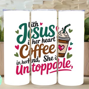Coffee and Jesus Sublimation Design Download Christian PNG Coffee Love PNG Jesus PNG Religious  Sublimate Designs Download