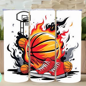 Basketball Tumbler Wrap, 20 oz Tumbler Wrap Basketball PNG, Boys Girls Basketball Sublimation Tumbler Design DIGITAL DOWNLOAD