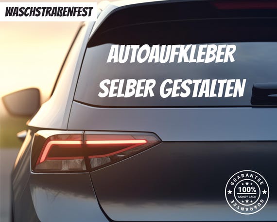Produktbild von Wunschtext Autoaufkleber - Personalisierter Schriftzug Für Auto Und