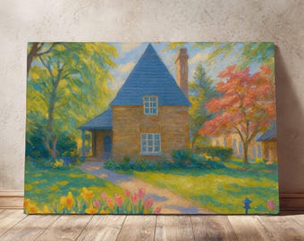 Personalized New Home Wall Art, Custom House Art Personalized Housewarming Gift Home Portrait, Homeowner Housewarming Gift, Family Est Print