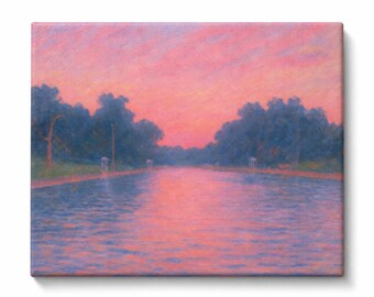 Barton Springs Pool Canvas Print, Oversized Wall Art
