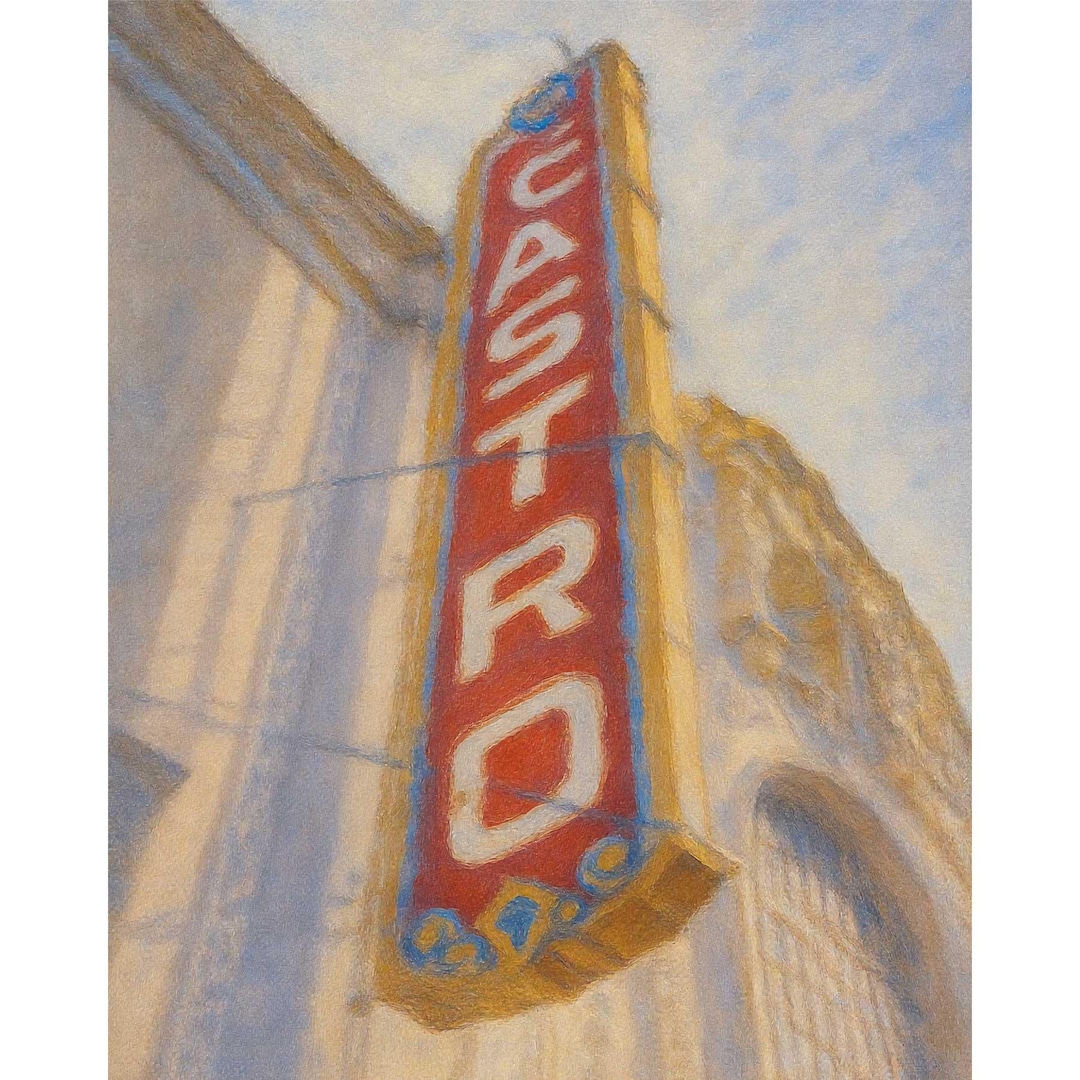 San Francisco Castro Theatre Canvas Print, Vintage Sign Wall Art ...