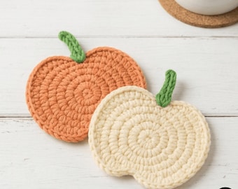 Pumpkin Coasters Crochet Pattern Digital Download Beginner Friendly Fall DIY Crochet PDF Autumn Home Decor Gift Idea