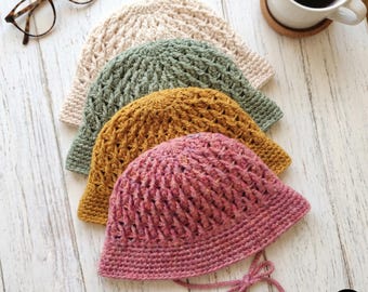 Rosewood Alpine Bucket Hat Crochet Pattern