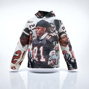 Deion Sanders Grafischer Hoodie, Deion Sanders Unisex Hoodie, Deion Sanders Fan Geschenk, Vintage Sportliebhaber Hoodie, Bestes Geschenk für Ihn