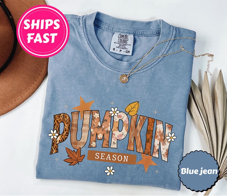 Comfort Colors® Pumpkin Season Tshirt, Autumn Fall Shirt, Fall Pumpkin