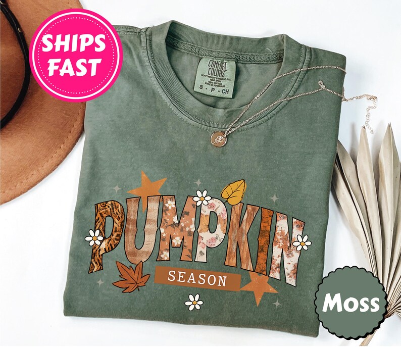 Comfort Colors® Pumpkin Season Tshirt, Autumn Fall Shirt, Fall Pumpkin