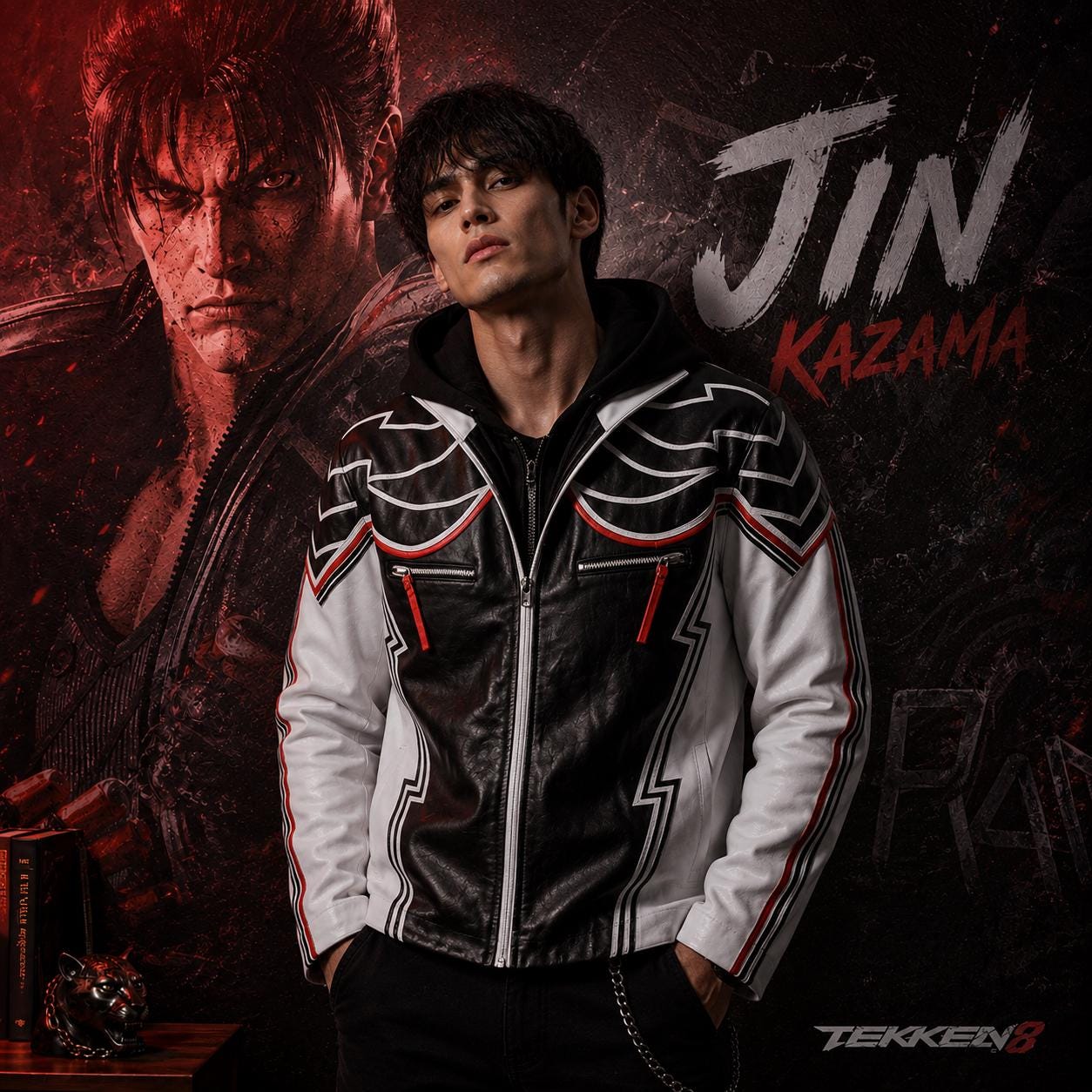 Jin Kazama Tekken 8 Leather Jacket - Etsy Canada