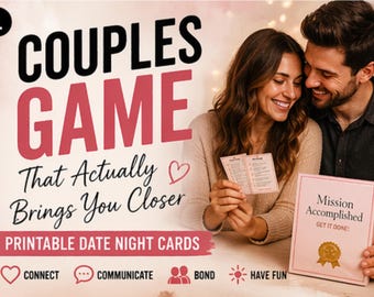 Mission Accomplished | Couples Game Printable Date Night Cards | Connection, Intimacy, Fun Activities (Digital Download)