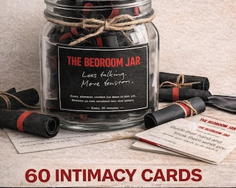 Bedroom Jar Intimacy Cards | Sensual Foreplay Game (Digital Download)