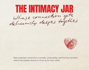 The Intimacy Jar – Couples Card Game | 60 Printable Connection Cards | Romantic Date Night