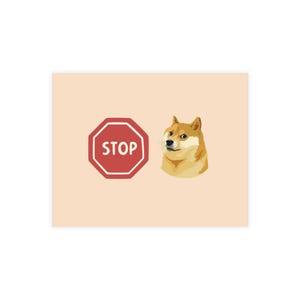 Pacchetto di cartoline Stop DOGE (buste non incluse)