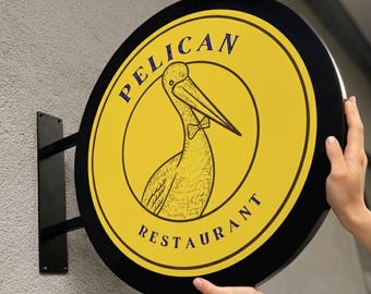 Round Blade Sign, Custom Blade sign, Wall mounted Sign, Outdoor Sign, Business Logo Sign, Double Sided Sign, Hanging Signs, Advertising Sign