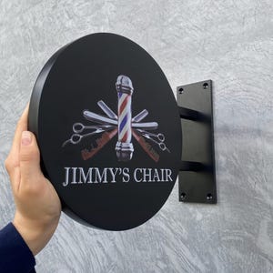 Round Blade Sign,Custom Blade Sign,Wall-mounted Sign,Outdoor Hanging Sign, Restaurant Logo Sign,Double-Sided Sign,Round Exterior Circle Sign