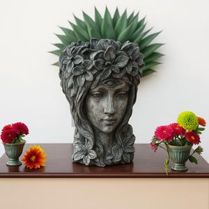 Third Eye Goddess Statue – Handmade Spiritual Decor, Mystical Altar Sculpture, Witchy Home Gift
