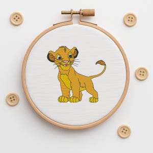 Embroidery Design Simba Lion King Inspired - 3 Sizes