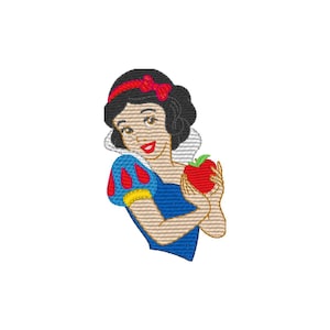 Embroidery Design Snow White Inspired - 3 Sizes