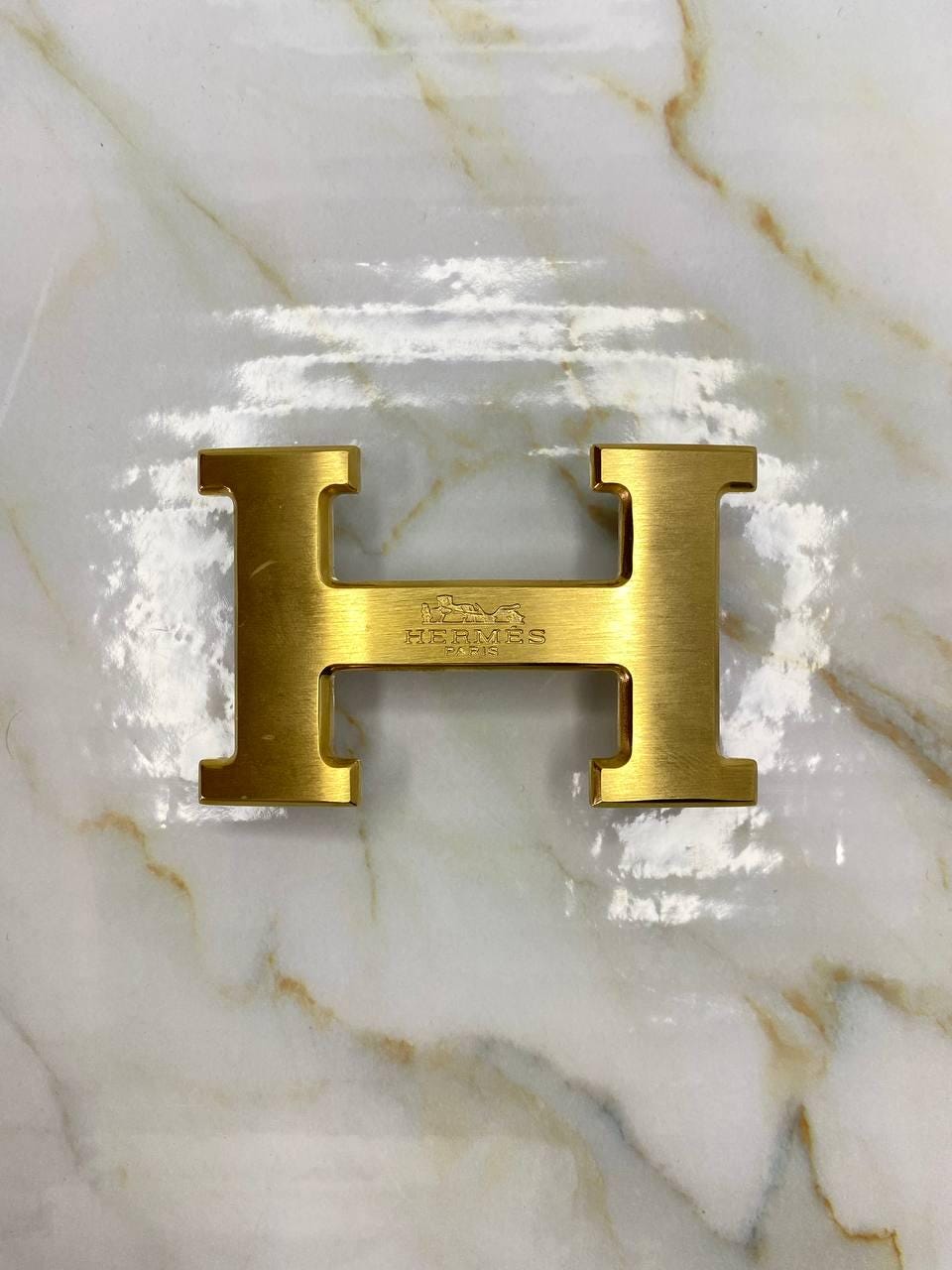 エルメス ゴールド「H」ベルトバックル - ヴィンテージ デザイナー