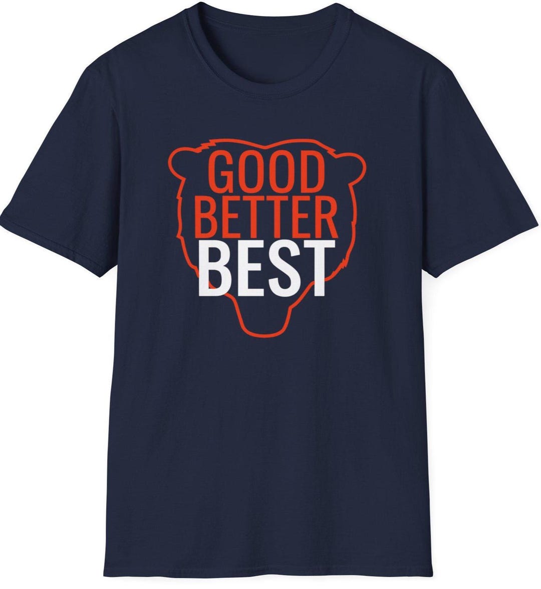 Good Better Best Bears Outline T-shirt | Motivational Typography Bears ...