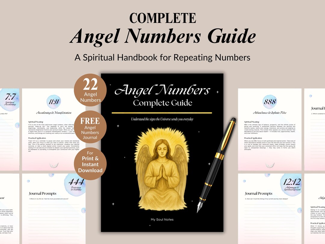 Angel Number Interpretation Guide Digital Spiritual Guidance Numerology ...