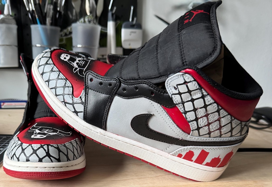 Custom Hand Painted Air Jordan 1 Sneakers 