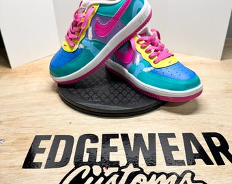 Hand-Painted Kids Sneakers | Custom Colorful Design