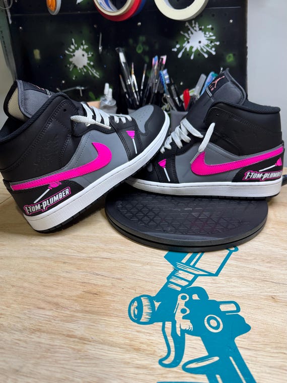 Custom Painted Nike Sneakers – Business Logo & Company Branding