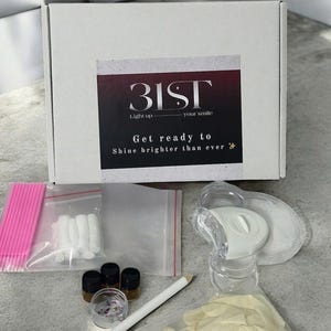 DIY Tooth Gem Kit with Swarovski Crystals Strong Tooth Glue + UV Light At-Home Tooth Bling Set