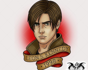 Classic Zombie Game LSK Design, Alternative Traditional Tattoo PNG for Printing, Stickers, Shirts, Sublimation, Stickers, Mugs
