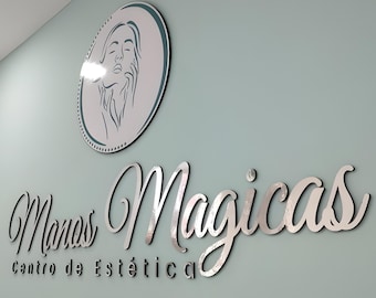 Custom Business Sign, Salon & Spa Sign, Laser Cut Logo Sign, Shop Sign, Acrylic Sign, Reception Logo Sign, Office Wall Decor, Metal Wall Art