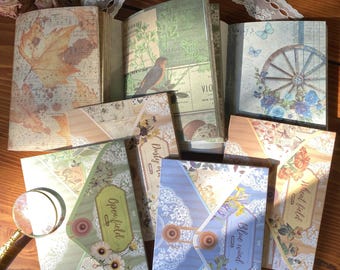 Vintage Botanical Scrapbook Paper Set – 60 Sheets | Junk Journal Supplies | Collage Ephemera | Antique Aesthetic Craft Paper Pack