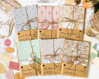 Vintage Forest Sentiments Paper & Sticker Set – Junk Journal Supplies, Junk Journal Kit, Scrapbooking Ephemera Pack, Mixed Scrapbook Paper