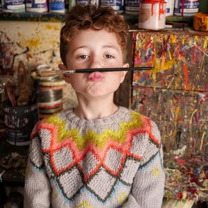 Unisex Children&#39;s Fair Isle Sweater Knitting Pattern – Digital Download (PDF)