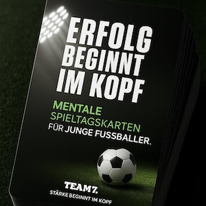 Motiverende kaarten voetbal kinderen | Mentale kracht en focus | Digitaal voor smartphone – klaar voor gebruik | PDF
