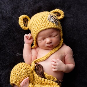 Neugeborenen Leoparden Mütze, Baby Leoparden Mütze und Windel Cover, Sungold Baby Mütze, Neugeborenen Foto Requisite, Baby Leoparden Set, Baby Set, Geschenk.