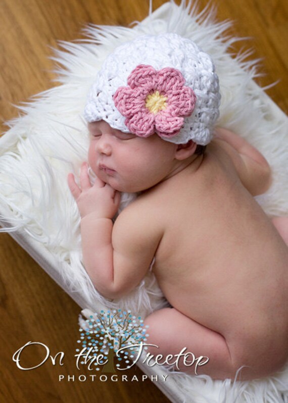 Bonnet Pour Nouveau Ne Chapeau De 0 A 1 Mois Bebe Fille Bebe Etsy