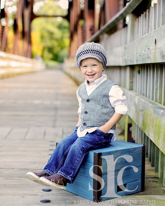 white newsboy cap for toddler boy